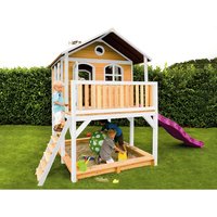 AXI Kinderspielhaus »Marc«, BxHxT: 432 x 293 x 212 cm, Holz, braun/weiß/lila Rabatt: 20 % AXI Kinderspielhaus »Marc«, BxHxT: 432 x 293 x 212 cm, Holz, braun/weiß/lila Rabatt: 20 %