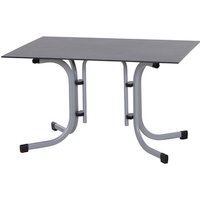 SIENA GARDEN Klapptisch »Sola«, BxHxL: 80 x 70 x 120 cm, Tischplatte: HPL-Platte – silberfarben Rabatt: 17 % SIENA GARDEN Klapptisch »Sola«, BxHxL: 80 x 70 x 120 cm, Tischplatte: HPL-Platte – silberfarben Rabatt: 17 %