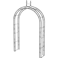 SIENA GARDEN Rosenbogen »Oxford«, B x T x H: x 39 x 79 cm, Metall – schwarz Rabatt: 20 % SIENA GARDEN Rosenbogen »Oxford«, B x T x H: x 39 x 79 cm, Metall – schwarz Rabatt: 20 %