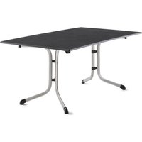 SIEGER Klapptisch, BxHxL: 95 x 73 x 165 cm, Tischplatte: Vivodur – silberfarben SIEGER Klapptisch, BxHxL: 95 x 73 x 165 cm, Tischplatte: Vivodur – silberfarben
