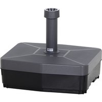 SIENA GARDEN Schirmständer, Kunststoff, Rohrdurchmesser: für Schirmstöcke Ø 19 – 54 mm – grau SIENA GARDEN Schirmständer, Kunststoff, Rohrdurchmesser: für Schirmstöcke Ø 19 – 54 mm – grau