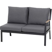 SIENA GARDEN Bank »Londra links«, Metall, 2-Sitzer, BxHxT: 126,5 x 86,5 x 75 cm – grau SIENA GARDEN Bank »Londra links«, Metall, 2-Sitzer, BxHxT: 126,5 x 86,5 x 75 cm – grau