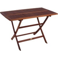 GARDEN PLEASURE Klapptisch »ORLANDO«, BxL: 70 x 120 cm, Eukalyptusholz – braun GARDEN PLEASURE Klapptisch »ORLANDO«, BxL: 70 x 120 cm, Eukalyptusholz – braun
