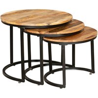 GARDEN PLEASURE Beistelltisch-Set »ALUVA«, BxLxH: 60 x 60 x 50 cm, Stahl – schwarz | braun Rabatt: 15 % GARDEN PLEASURE Beistelltisch-Set »ALUVA«, BxLxH: 60 x 60 x 50 cm, Stahl – schwarz | braun Rabatt: 15 %