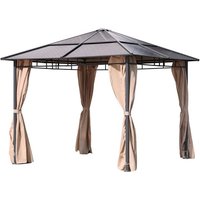 GARDEN PLEASURE Pavillon »NAPA«, quadratisch, BxT: 295 x 295 cm – grau GARDEN PLEASURE Pavillon »NAPA«, quadratisch, BxT: 295 x 295 cm – grau
