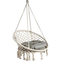 GARDEN PLEASURE Hängesessel »BARBUDA«, Stahl, inkl. Auflagen, BxHxT: 80 x 125 x 60 cm – weiss GARDEN PLEASURE Hängesessel »BARBUDA«, Stahl, inkl. Auflagen, BxHxT: 80 x 125 x 60 cm – weiss