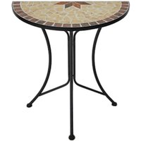 GARDEN PLEASURE Wandtisch »AMARILLO«, Ø: 60 cm, Stahl/Mosaik – schwarz | beige Rabatt: 15 % GARDEN PLEASURE Wandtisch »AMARILLO«, Ø: 60 cm, Stahl/Mosaik – schwarz | beige Rabatt: 15 %