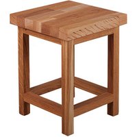 INTERIA Home & Living Hocker »MAX«, BxH: 30 x 40 cm, Eichenholz – beige INTERIA Home & Living Hocker »MAX«, BxH: 30 x 40 cm, Eichenholz – beige