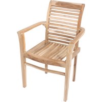 GARDEN PLEASURE Stapelstuhl »JAVA«, BxH: 65 x 97 cm, Teakholz – beige Rabatt: 13 % GARDEN PLEASURE Stapelstuhl »JAVA«, BxH: 65 x 97 cm, Teakholz – beige Rabatt: 13 %