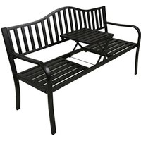 GARDEN PLEASURE Bank »SEGULA«, Stahl, BxHxT: 150 x 89 x 60 cm – schwarz Rabatt: 15 % GARDEN PLEASURE Bank »SEGULA«, Stahl, BxHxT: 150 x 89 x 60 cm – schwarz Rabatt: 15 %