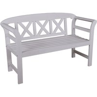 GARDEN PLEASURE Bank »VANCOUVER«, Holz, 2-Sitzer, BxHxT: 51 x 80 x 128 cm – weiss GARDEN PLEASURE Bank »VANCOUVER«, Holz, 2-Sitzer, BxHxT: 51 x 80 x 128 cm – weiss