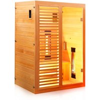 Dewello Infrarotkabine »Hamlin«, für 1-2 Personen, Fronteinstieg, LED-Farblichttherapie, Hemlockholz – braun Dewello Infrarotkabine »Hamlin«, für 1-2 Personen, Fronteinstieg, LED-Farblichttherapie, Hemlockholz – braun
