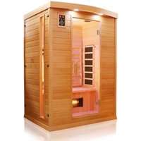 Dewello Infrarotkabine »Pierson«, für 1-2 Personen, Fronteinstieg, LED-Farblichttherapie, Hemlockholz – braun Dewello Infrarotkabine »Pierson«, für 1-2 Personen, Fronteinstieg, LED-Farblichttherapie, Hemlockholz – braun