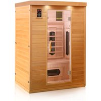 Dewello Infrarotkabine »Laval«, für 1-2 Personen, Fronteinstieg, LED-Farblichttherapie, Hemlockholz – braun Dewello Infrarotkabine »Laval«, für 1-2 Personen, Fronteinstieg, LED-Farblichttherapie, Hemlockholz – braun