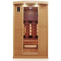 Dewello Infrarotkabine »Hyder«, für 1-2 Personen, Fronteinstieg, LED-Farblichttherapie, Hemlockholz – braun Dewello Infrarotkabine »Hyder«, für 1-2 Personen, Fronteinstieg, LED-Farblichttherapie, Hemlockholz – braun