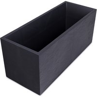 Ondis24 Blumenkübel, Kunststoff, rechteckig – grau Ondis24 Blumenkübel, Kunststoff, rechteckig – grau