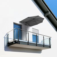 SCHNEIDER SCHIRME Balkonschirm »Salerno Mezza«, Breite: 150cm, U-förmig, abknickbar, Sonnenschutzfaktor: 50+ – grau Rabatt: 20 % SCHNEIDER SCHIRME Balkonschirm »Salerno Mezza«, Breite: 150cm, U-förmig, abknickbar, Sonnenschutzfaktor: 50+ – grau Rabatt: 20 %