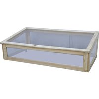 PROMADINO Hochbeet, Holz, natur, eckig – beige PROMADINO Hochbeet, Holz, natur, eckig – beige