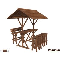 Mr. GARDENER Gartenmöbel, 200x20x242cm, braun imprägniert Mr. GARDENER Gartenmöbel, 200x20x242cm, braun imprägniert