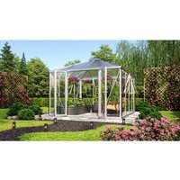 VITAVIA Gewächshaus »Minos«, 10,1916 m², Aluminium, winterfest – silberfarben VITAVIA Gewächshaus »Minos«, 10,1916 m², Aluminium, winterfest – silberfarben