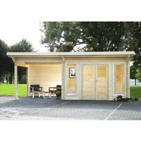 WOLFF FINNHAUS Gartenhaus »Trondheim 70-A XL«, Holz, BxHxT: 680 x 256 x 320 cm (Außenmaße inkl. Dachüberstand) - braun |  Fichte  |  19,2 m² WOLFF FINNHAUS Gartenhaus »Trondheim 70-A XL«, Holz, BxHxT: 680 x 256 x 320 cm (Außenmaße inkl. Dachüberstand) - braun |  Fichte  |  19,2 m²