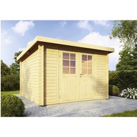 WOLFF FINNHAUS Gartenhaus »Pulti 34-C Typ 2«, Holz, BxHxT: 340 x 217 x 320 cm (Außenmaße) – braun WOLFF FINNHAUS Gartenhaus »Pulti 34-C Typ 2«, Holz, BxHxT: 340 x 217 x 320 cm (Außenmaße) – braun