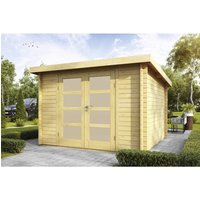 WOLFF FINNHAUS Gartenhaus »Pulti 34-C Typ 5«, Holz, BxHxT: 340 x 217 x 320 cm (Außenmaße inkl. Dachüberstand) - braun |  Holz  |  9 m² WOLFF FINNHAUS Gartenhaus »Pulti 34-C Typ 5«, Holz, BxHxT: 340 x 217 x 320 cm (Außenmaße inkl. Dachüberstand) - braun |  Holz  |  9 m²