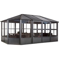 SOJAG Pavillon, rechteckig, BxT: 594 x 384 cm – grau SOJAG Pavillon, rechteckig, BxT: 594 x 384 cm – grau