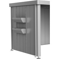 BIOHORT Blumenkasten »Neo«, BxL: 84 x 197 cm, silbermetallic, für Seitendach Gerätehaus Neo – silberfarben BIOHORT Blumenkasten »Neo«, BxL: 84 x 197 cm, silbermetallic, für Seitendach Gerätehaus Neo – silberfarben