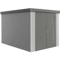 BIOHORT Gerätehaus »Neo«, Stahl, BxHxT: 236 x 222 x 348 cm (Außenmaße) – silberfarben BIOHORT Gerätehaus »Neo«, Stahl, BxHxT: 236 x 222 x 348 cm (Außenmaße) – silberfarben