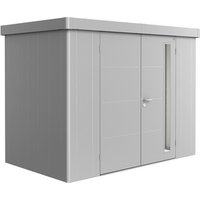 BIOHORT Gerätehaus »Neo«, Stahl, BxHxT: 292 x 222 x 180 cm (Außenmaße) – silberfarben BIOHORT Gerätehaus »Neo«, Stahl, BxHxT: 292 x 222 x 180 cm (Außenmaße) – silberfarben