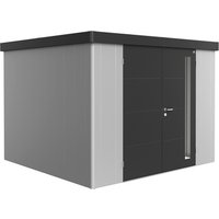 BIOHORT Gerätehaus »Neo«, Stahl, BxHxT: 292 x 222 x 292 cm (Außenmaße) – silberfarben BIOHORT Gerätehaus »Neo«, Stahl, BxHxT: 292 x 222 x 292 cm (Außenmaße) – silberfarben