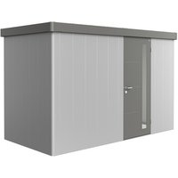 BIOHORT Gerätehaus »Neo«, Stahl, BxHxT: 348 x 222 x 180 cm (Außenmaße) – silberfarben BIOHORT Gerätehaus »Neo«, Stahl, BxHxT: 348 x 222 x 180 cm (Außenmaße) – silberfarben