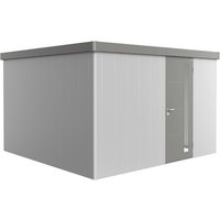 BIOHORT Gerätehaus »Neo«, Stahl, BxHxT: 348 x 222 x 348 cm (Außenmaße) – silberfarben BIOHORT Gerätehaus »Neo«, Stahl, BxHxT: 348 x 222 x 348 cm (Außenmaße) – silberfarben