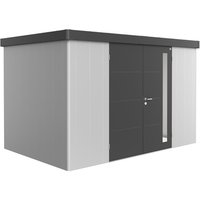 BIOHORT Gerätehaus »Neo«, Stahl, BxHxT: 348 x 222 x 236 cm (Außenmaße) – silberfarben BIOHORT Gerätehaus »Neo«, Stahl, BxHxT: 348 x 222 x 236 cm (Außenmaße) – silberfarben