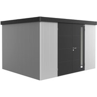 BIOHORT Gerätehaus »Neo«, Stahl, BxHxT: 348 x 222 x 292 cm (Außenmaße) – silberfarben BIOHORT Gerätehaus »Neo«, Stahl, BxHxT: 348 x 222 x 292 cm (Außenmaße) – silberfarben