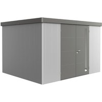 BIOHORT Gerätehaus »Neo«, Stahl, BxHxT: 348 x 222 x 292 cm (Außenmaße) – silberfarben BIOHORT Gerätehaus »Neo«, Stahl, BxHxT: 348 x 222 x 292 cm (Außenmaße) – silberfarben