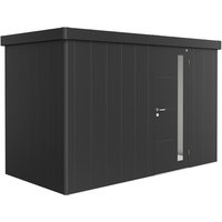 BIOHORT Gerätehaus »Neo«, Stahl, BxHxT: 348 x 222 x 180 cm (Außenmaße) – grau BIOHORT Gerätehaus »Neo«, Stahl, BxHxT: 348 x 222 x 180 cm (Außenmaße) – grau