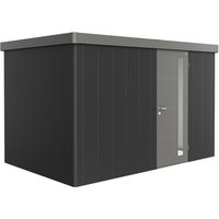 BIOHORT Gerätehaus »Neo«, Stahl, BxHxT: 348 x 222 x 236 cm (Außenmaße) – grau BIOHORT Gerätehaus »Neo«, Stahl, BxHxT: 348 x 222 x 236 cm (Außenmaße) – grau