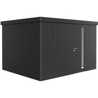 BIOHORT Gerätehaus »Neo«, Stahl, BxHxT: 348 x 222 x 292 cm (Außenmaße) – grau BIOHORT Gerätehaus »Neo«, Stahl, BxHxT: 348 x 222 x 292 cm (Außenmaße) – grau