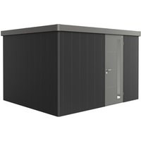 BIOHORT Gerätehaus »Neo«, Stahl, BxHxT: 348 x 222 x 292 cm (Außenmaße) – grau BIOHORT Gerätehaus »Neo«, Stahl, BxHxT: 348 x 222 x 292 cm (Außenmaße) – grau