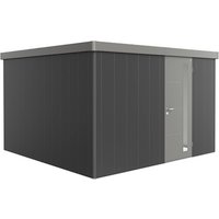 BIOHORT Gerätehaus »Neo«, Stahl, BxHxT: 348 x 222 x 348 cm (Außenmaße) – grau BIOHORT Gerätehaus »Neo«, Stahl, BxHxT: 348 x 222 x 348 cm (Außenmaße) – grau