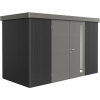 BIOHORT Gerätehaus »Neo«, Stahl, BxHxT: 348 x 222 x 180 cm (Außenmaße) – grau BIOHORT Gerätehaus »Neo«, Stahl, BxHxT: 348 x 222 x 180 cm (Außenmaße) – grau