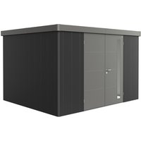 BIOHORT Gerätehaus »Neo«, Metall, BxT: 348 x 292 cm (Außenmaße) – grau BIOHORT Gerätehaus »Neo«, Metall, BxT: 348 x 292 cm (Außenmaße) – grau
