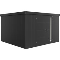 BIOHORT Gerätehaus »Neo«, Stahl, BxHxT: 348 x 222 x 348 cm (Außenmaße) – grau BIOHORT Gerätehaus »Neo«, Stahl, BxHxT: 348 x 222 x 348 cm (Außenmaße) – grau