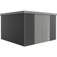BIOHORT Gerätehaus »Neo«, Stahl, BxHxT: 348 x 222 x 348 cm (Außenmaße) – grau BIOHORT Gerätehaus »Neo«, Stahl, BxHxT: 348 x 222 x 348 cm (Außenmaße) – grau