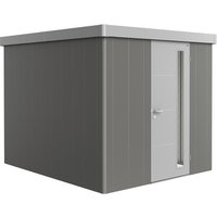 BIOHORT Gerätehaus »Neo«, Metall, BxT: 236 x 292 cm (Außenmaße) – silberfarben BIOHORT Gerätehaus »Neo«, Metall, BxT: 236 x 292 cm (Außenmaße) – silberfarben