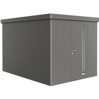 BIOHORT Gerätehaus »Neo«, Stahl, BxHxT: 236 x 222 x 348 cm (Außenmaße inkl. Dachüberstand) – grau Rabatt: 6 % BIOHORT Gerätehaus »Neo«, Stahl, BxHxT: 236 x 222 x 348 cm (Außenmaße inkl. Dachüberstand) – grau Rabatt: 6 %