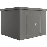 BIOHORT Gerätehaus »Neo«, Stahl, BxHxT: 292 x 222 x 292 cm (Außenmaße) – grau BIOHORT Gerätehaus »Neo«, Stahl, BxHxT: 292 x 222 x 292 cm (Außenmaße) – grau