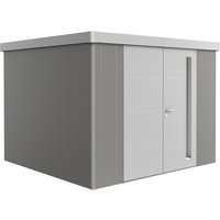 BIOHORT Gerätehaus »Neo«, Stahl, BxHxT: 292 x 222 x 292 cm (Außenmaße) – grau BIOHORT Gerätehaus »Neo«, Stahl, BxHxT: 292 x 222 x 292 cm (Außenmaße) – grau